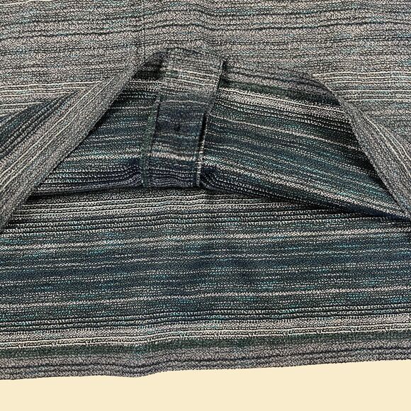 90s/Y2K Raffi Linea Uomo mens XL shirt, vintage new old stock Italian teal shirt - Picture 5 of 8